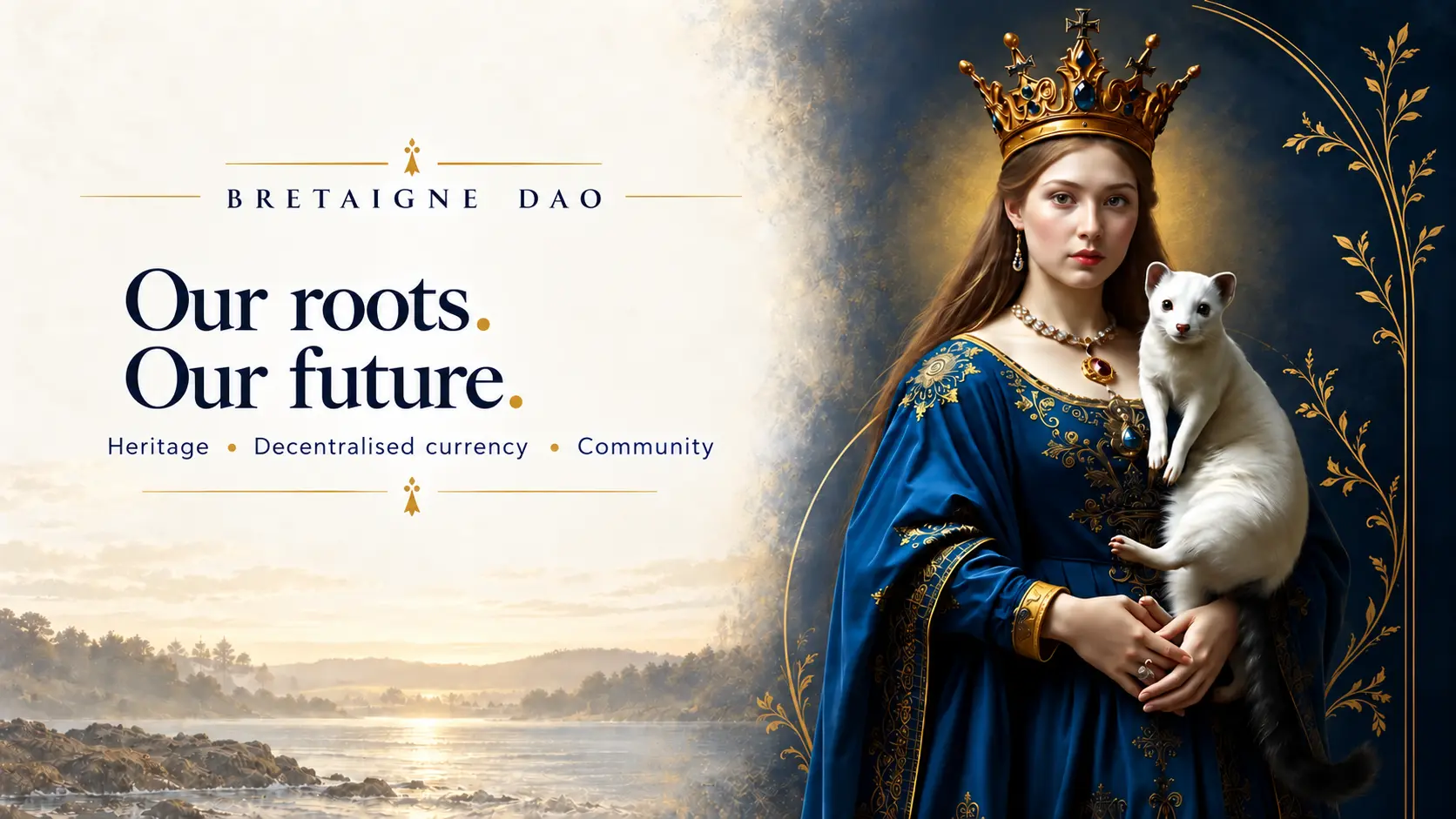 Bretaigne DAO. Our roots. Our future. Anne of Brittany and her ermine.