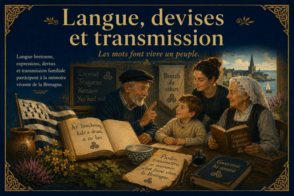 Langue, devises et transmission