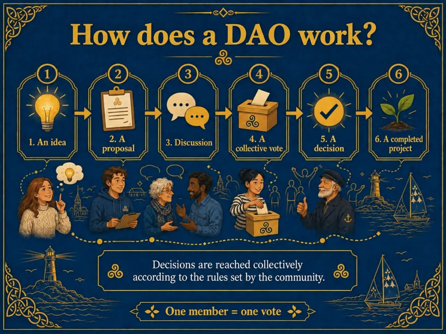 How does a DAO work?