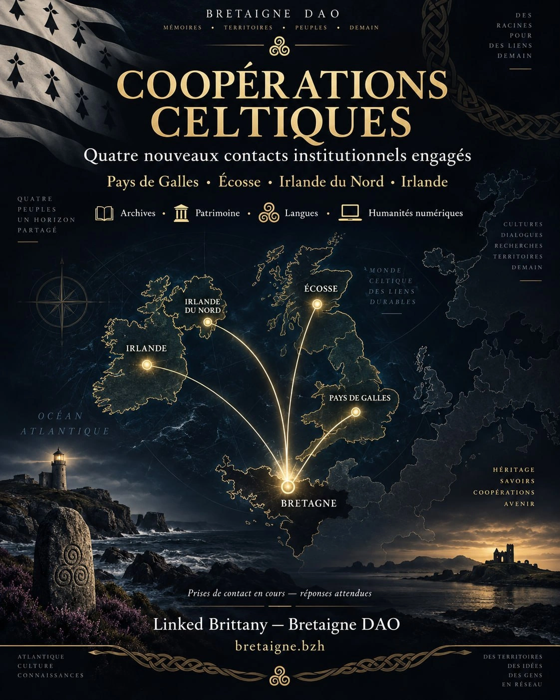 🌍🏴 Coopérations celtiques : quatre nouveaux contacts institutionnels engagés