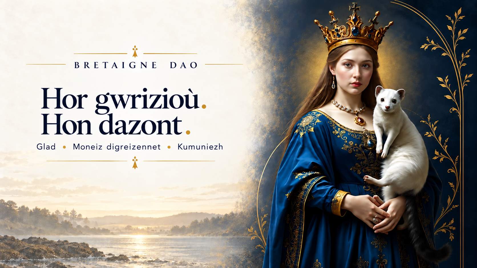 Bretaigne DAO. Hor gwrizioù. Hon dazont. Anna Breizh hag hec’h erminig.