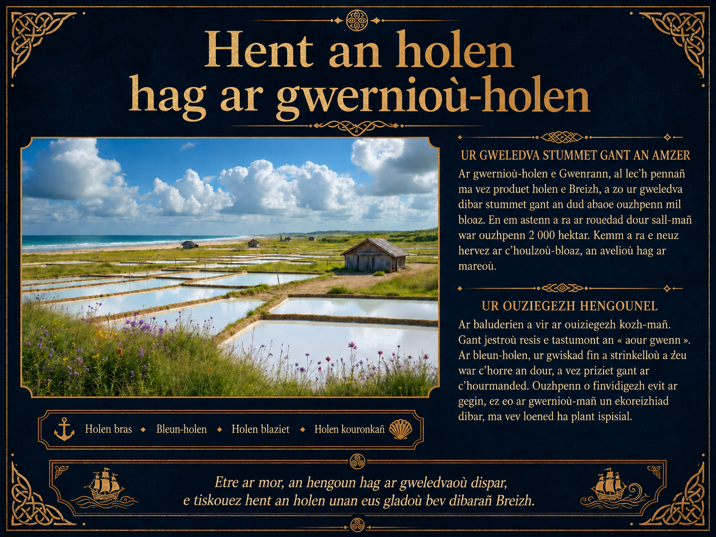 Hent an holen hag ar gwernioù-holen