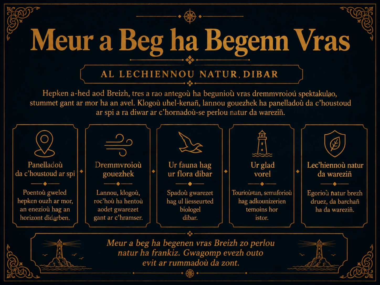 Ar c’hapennoù hag ar begioù bras