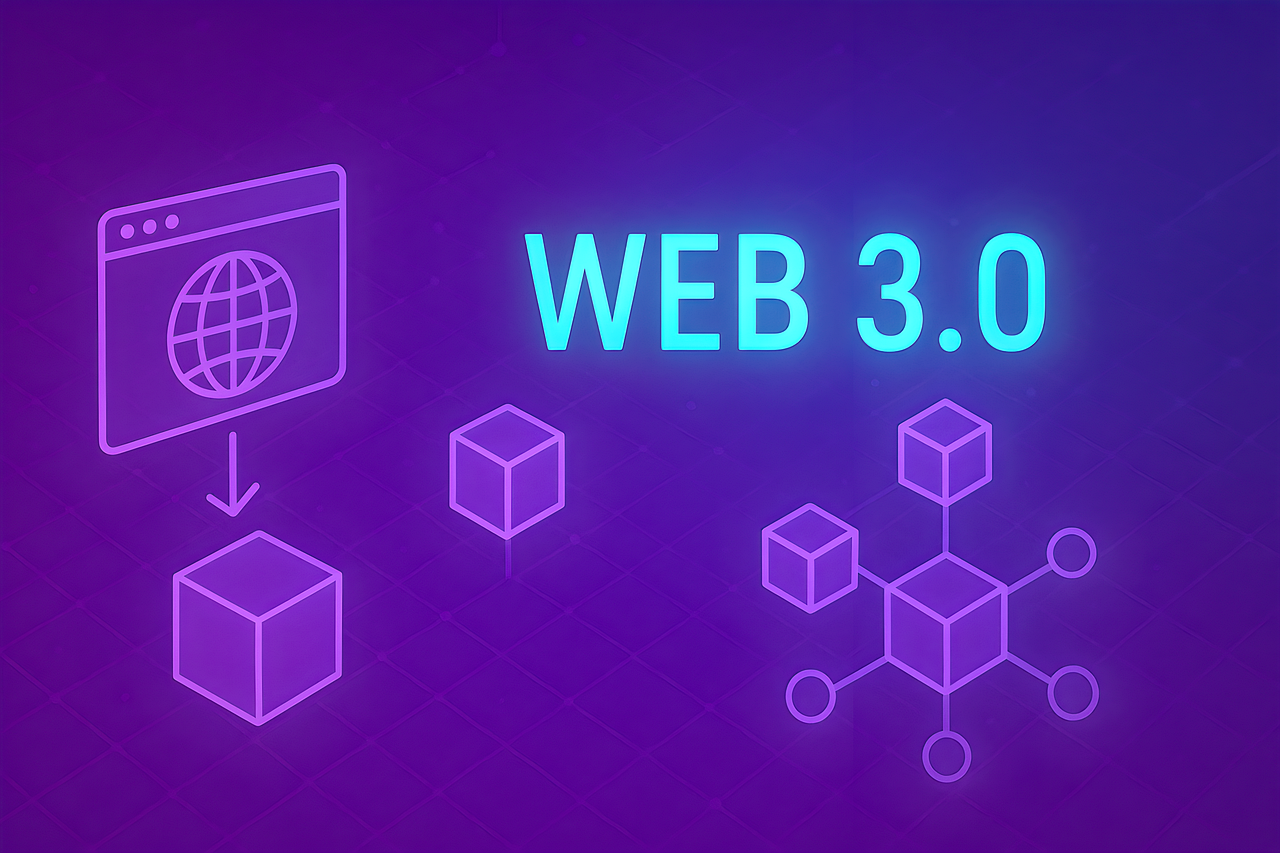 web3, blockchain, crypto, web, digital, technology, solana, internet, purple, glowing, cubes, ai generated